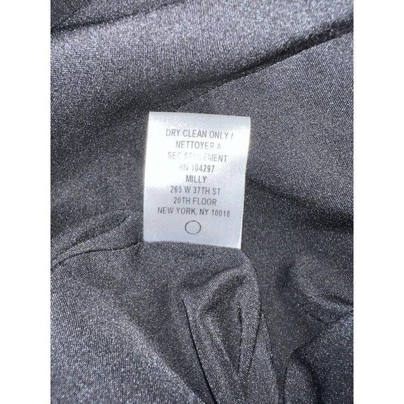 MILLY OF NEW YORK Black Wool Blazer Jacket Size 10 - Picture 8 of 8